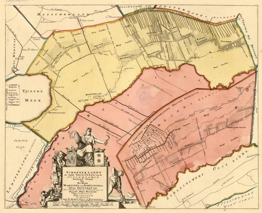 Voorbeeld van de oude kaart