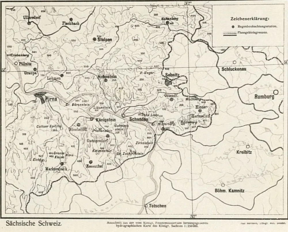 Voorbeeld van de oude kaart