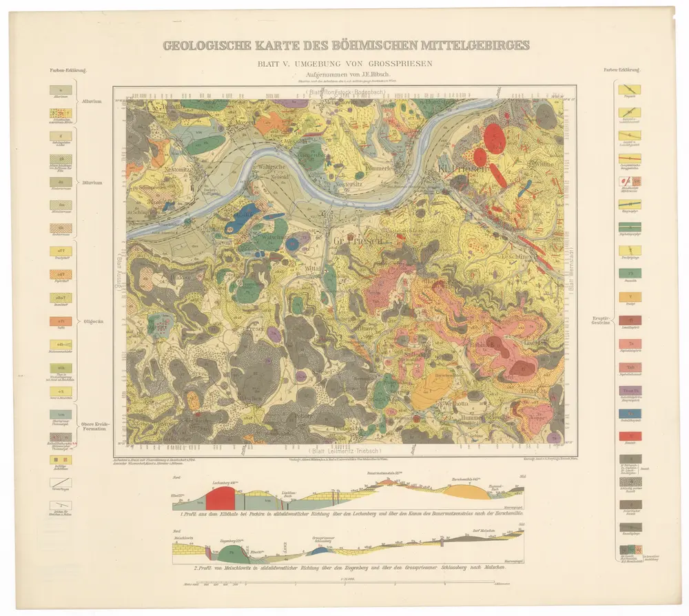 Voorbeeld van de oude kaart