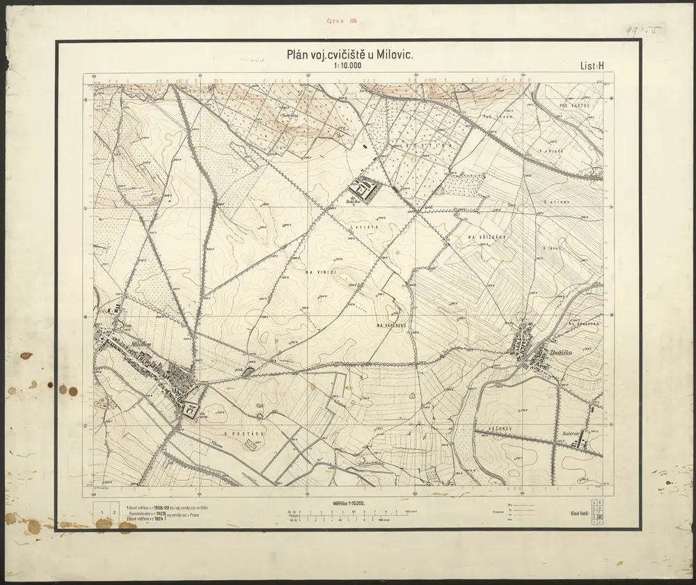 Voorbeeld van de oude kaart