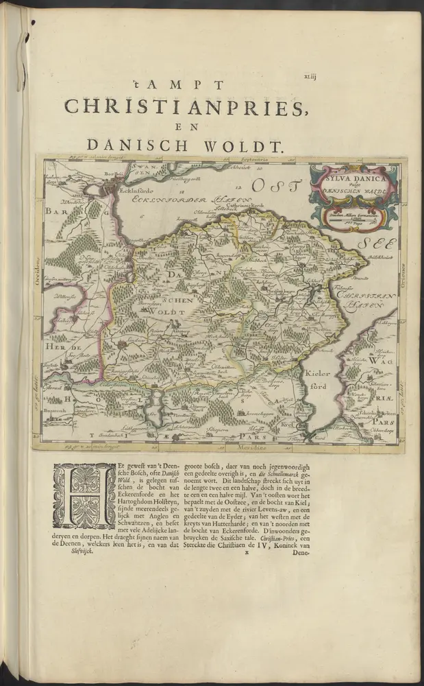 Voorbeeld van de oude kaart