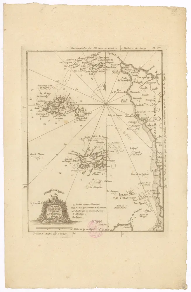 Voorbeeld van de oude kaart