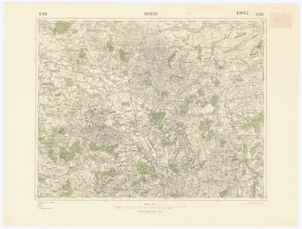 Voorbeeld van de oude kaart