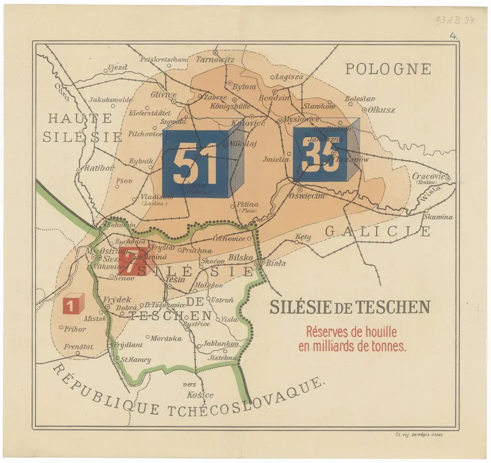 Voorbeeld van de oude kaart