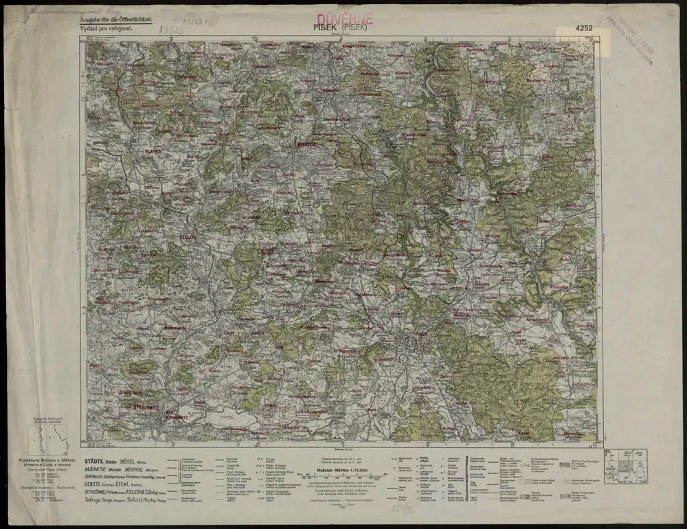 Voorbeeld van de oude kaart