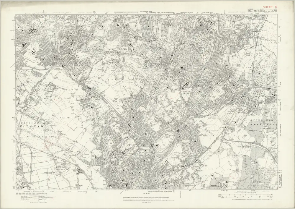 Voorbeeld van de oude kaart