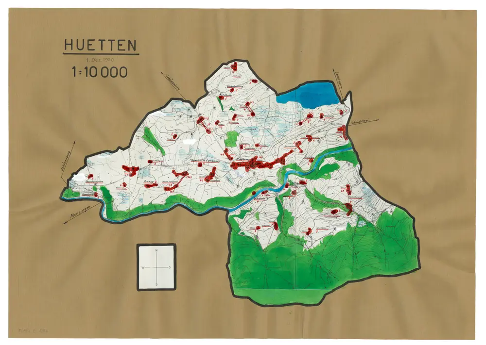 Voorbeeld van de oude kaart