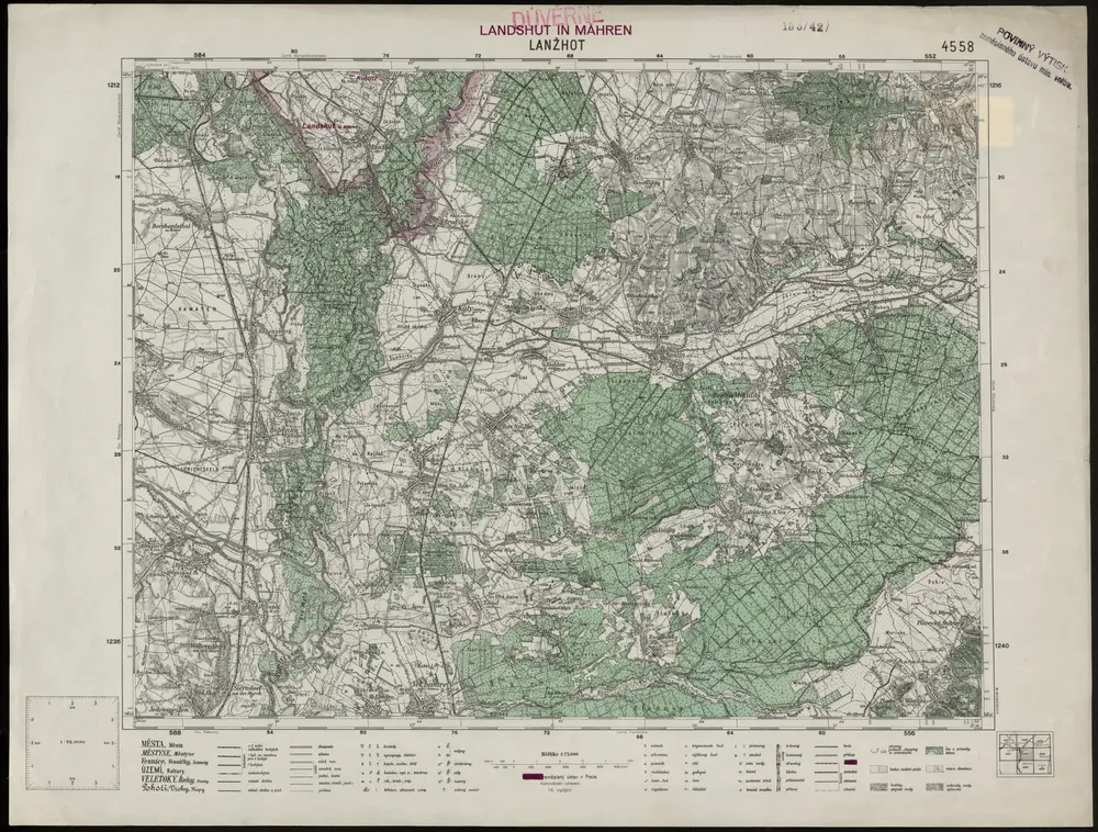 Voorbeeld van de oude kaart