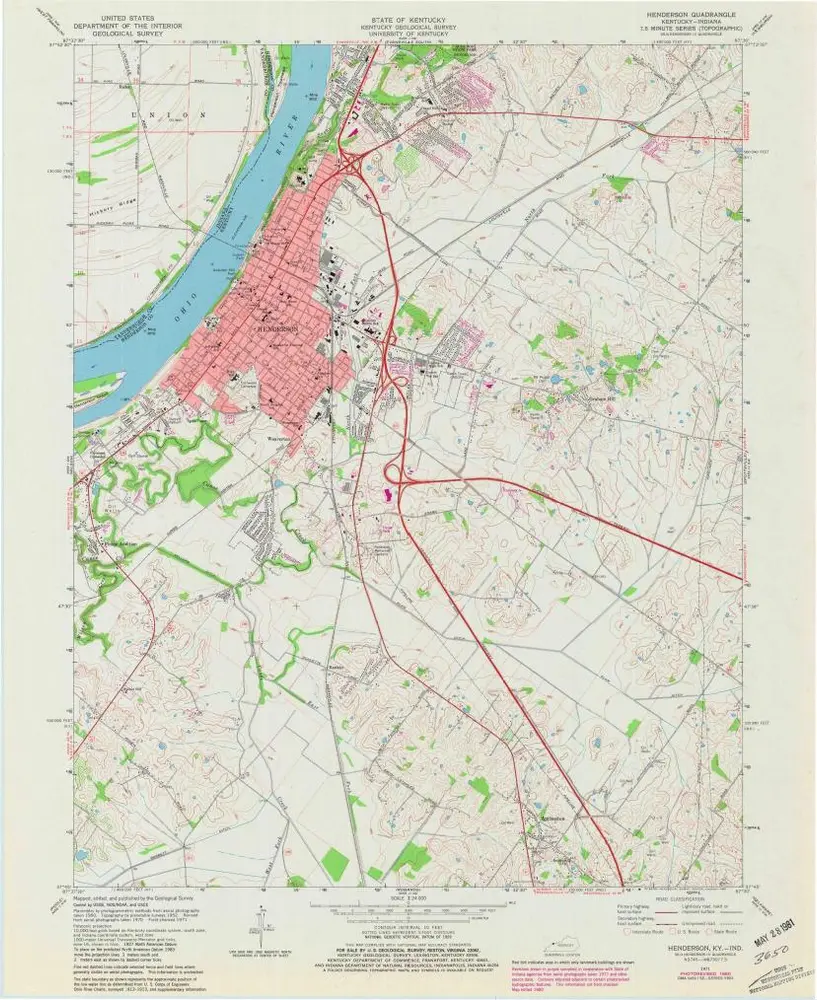 Voorbeeld van de oude kaart