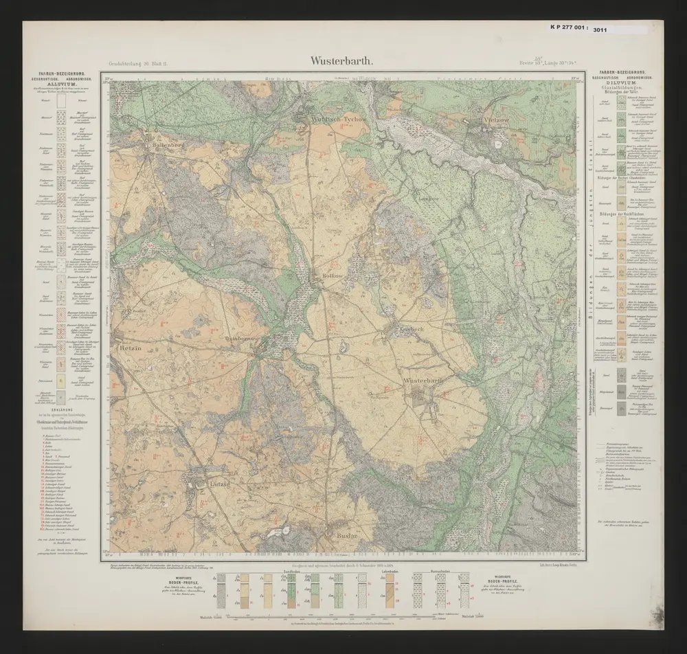 Voorbeeld van de oude kaart