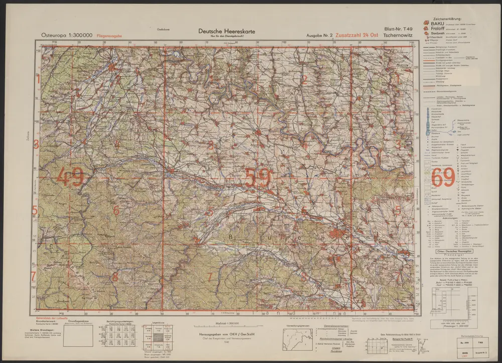 Voorbeeld van de oude kaart