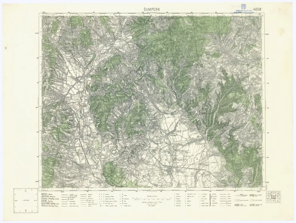 Voorbeeld van de oude kaart