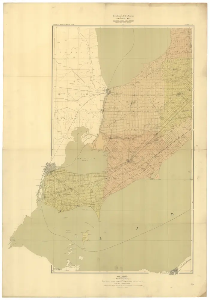 Voorbeeld van de oude kaart