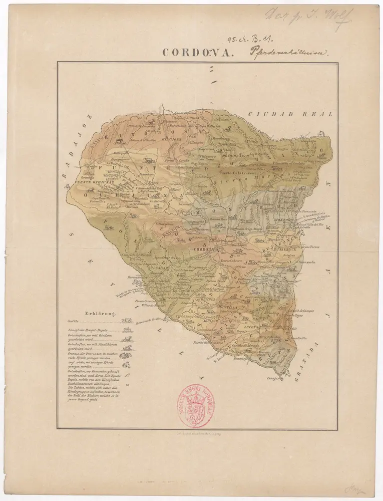 Voorbeeld van de oude kaart