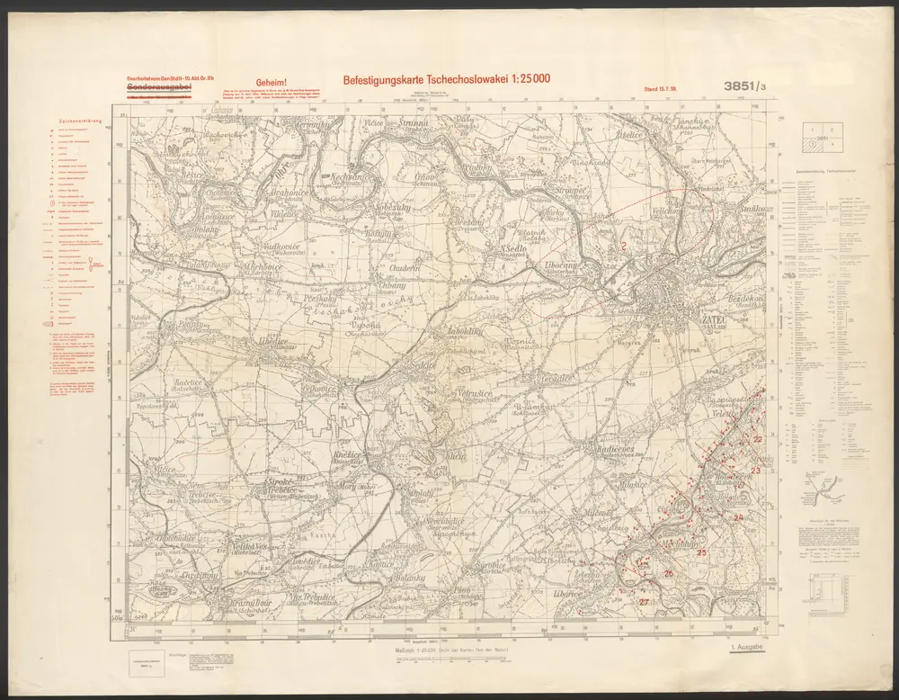 Voorbeeld van de oude kaart