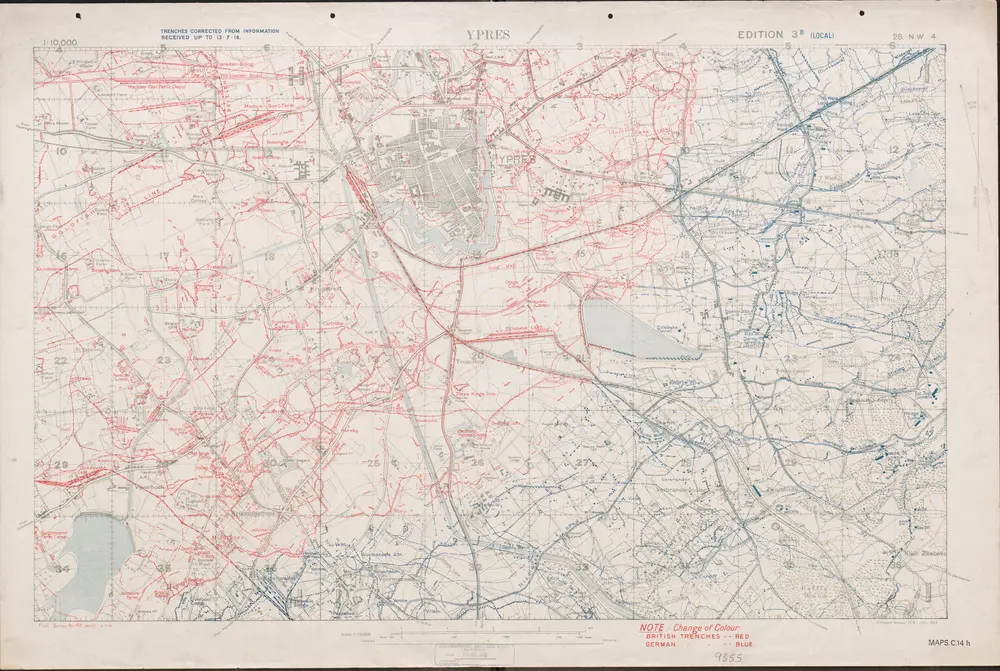 Voorbeeld van de oude kaart