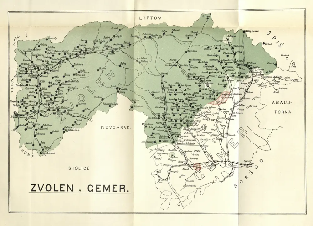 Voorbeeld van de oude kaart