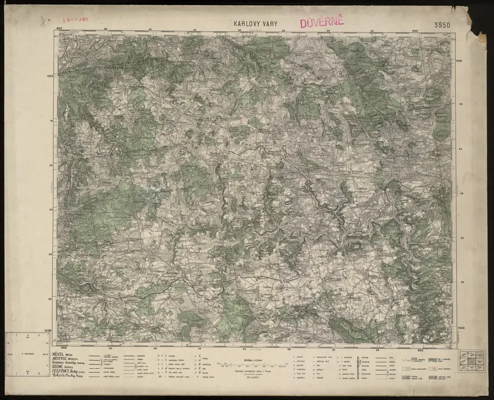 Voorbeeld van de oude kaart