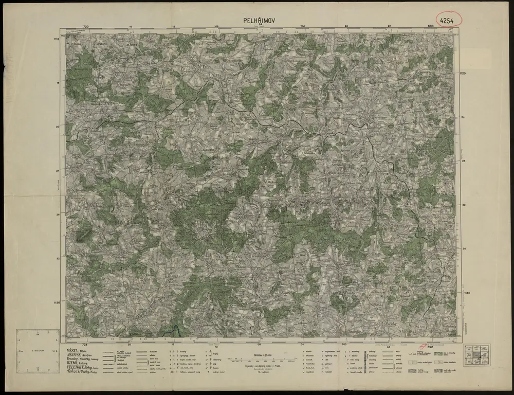 Voorbeeld van de oude kaart