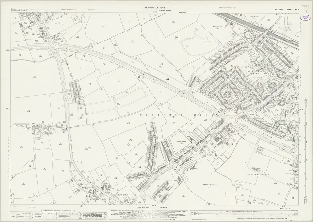 Voorbeeld van de oude kaart