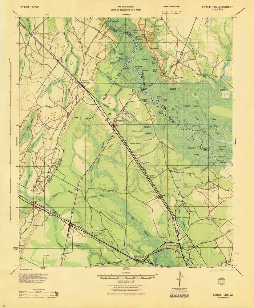 Voorbeeld van de oude kaart