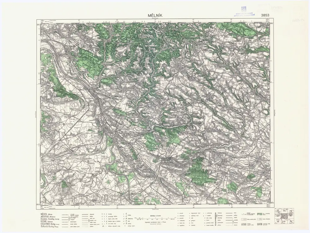 Voorbeeld van de oude kaart