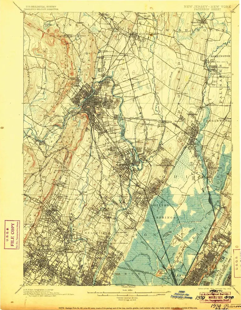 Voorbeeld van de oude kaart