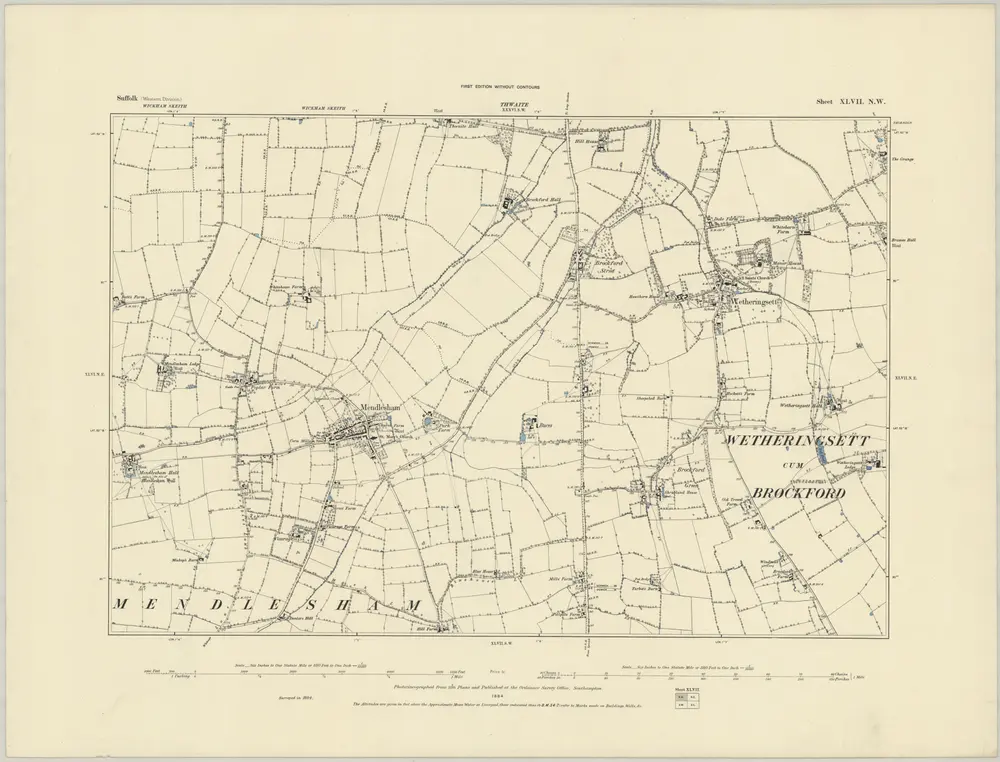 Voorbeeld van de oude kaart