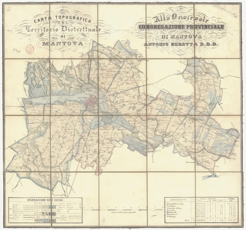 Voorbeeld van de oude kaart