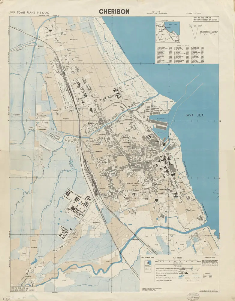 Cheribon / revised by I Ind.Fd. S[ur]v[e]y Co[mpan]y R.I.F. ; reproduced by 65 Ind. Rep[roduction] G[rou]p R.I.E. ; published by Survey Directorate H[ead] Q[uarters] ALFSEA [=American Land Forces South East Asia]
