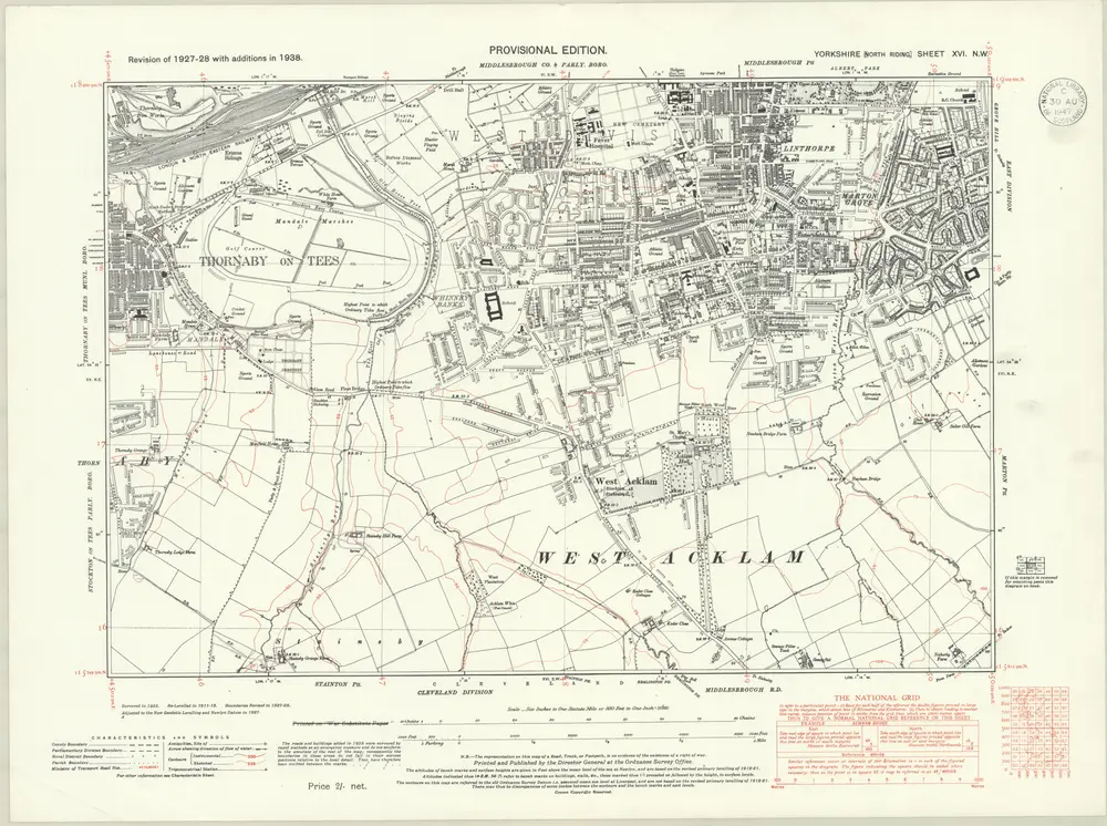 Voorbeeld van de oude kaart