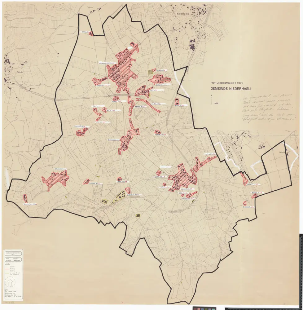 Voorbeeld van de oude kaart