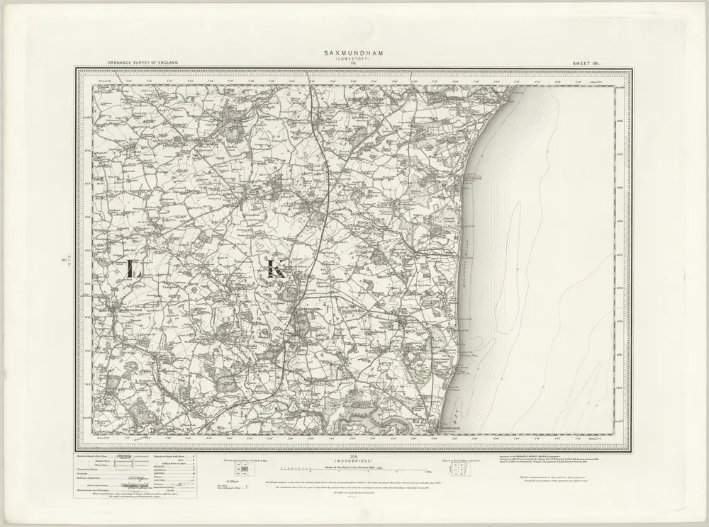 Voorbeeld van de oude kaart