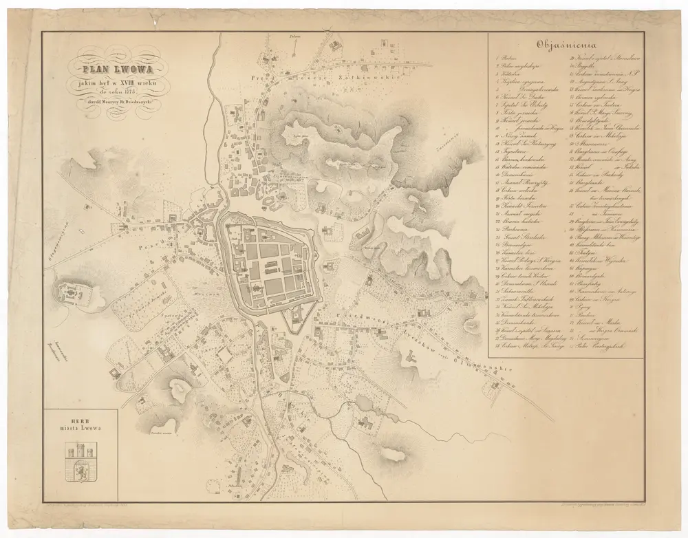 Voorbeeld van de oude kaart