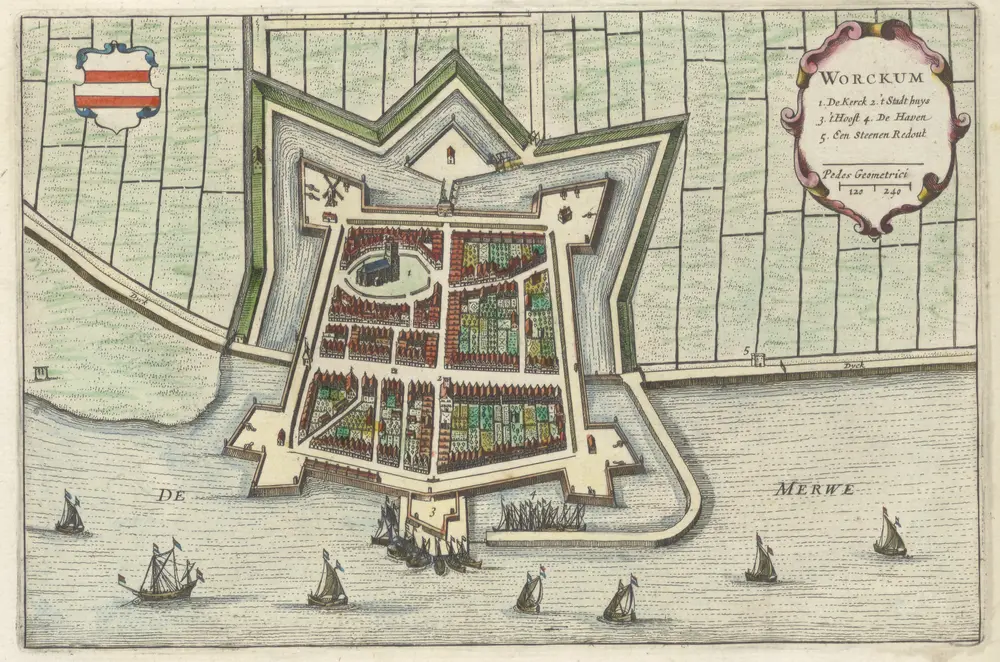 Voorbeeld van de oude kaart