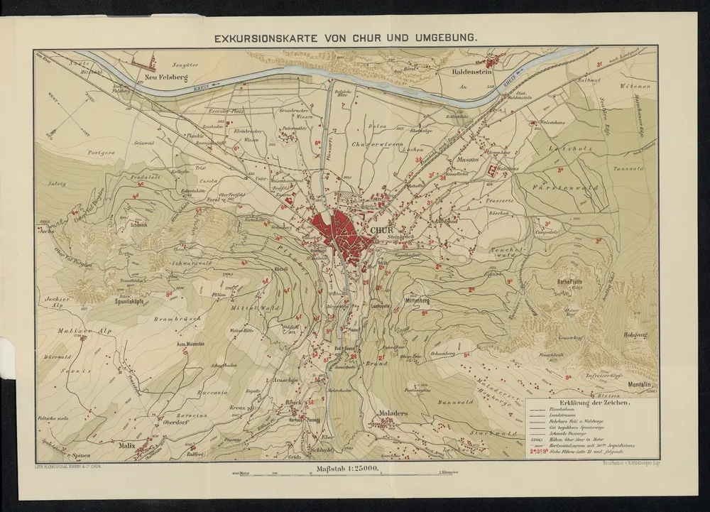 Voorbeeld van de oude kaart