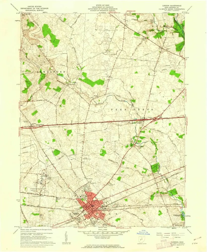 Voorbeeld van de oude kaart