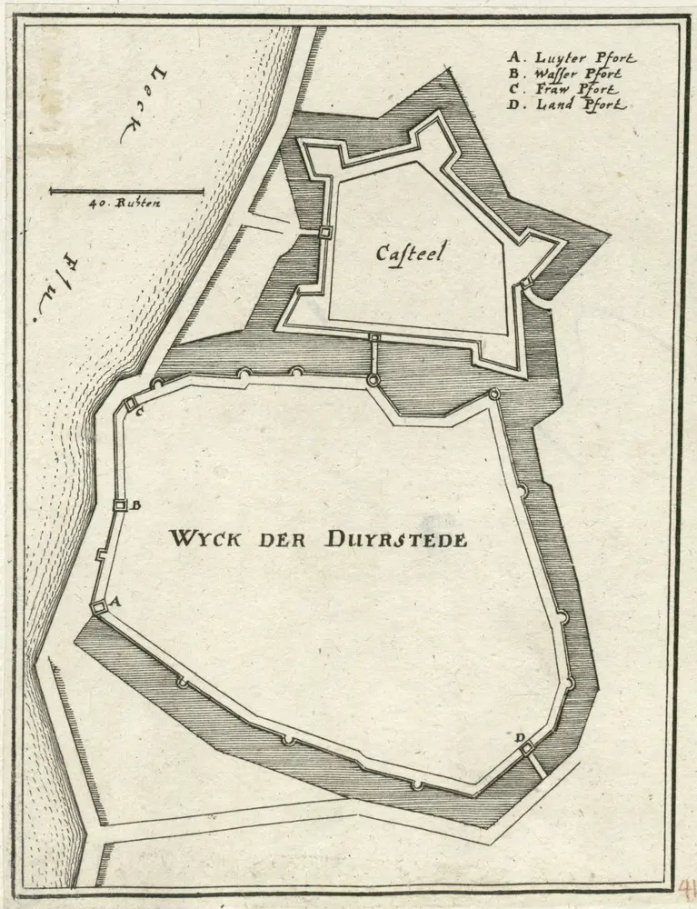 Voorbeeld van de oude kaart