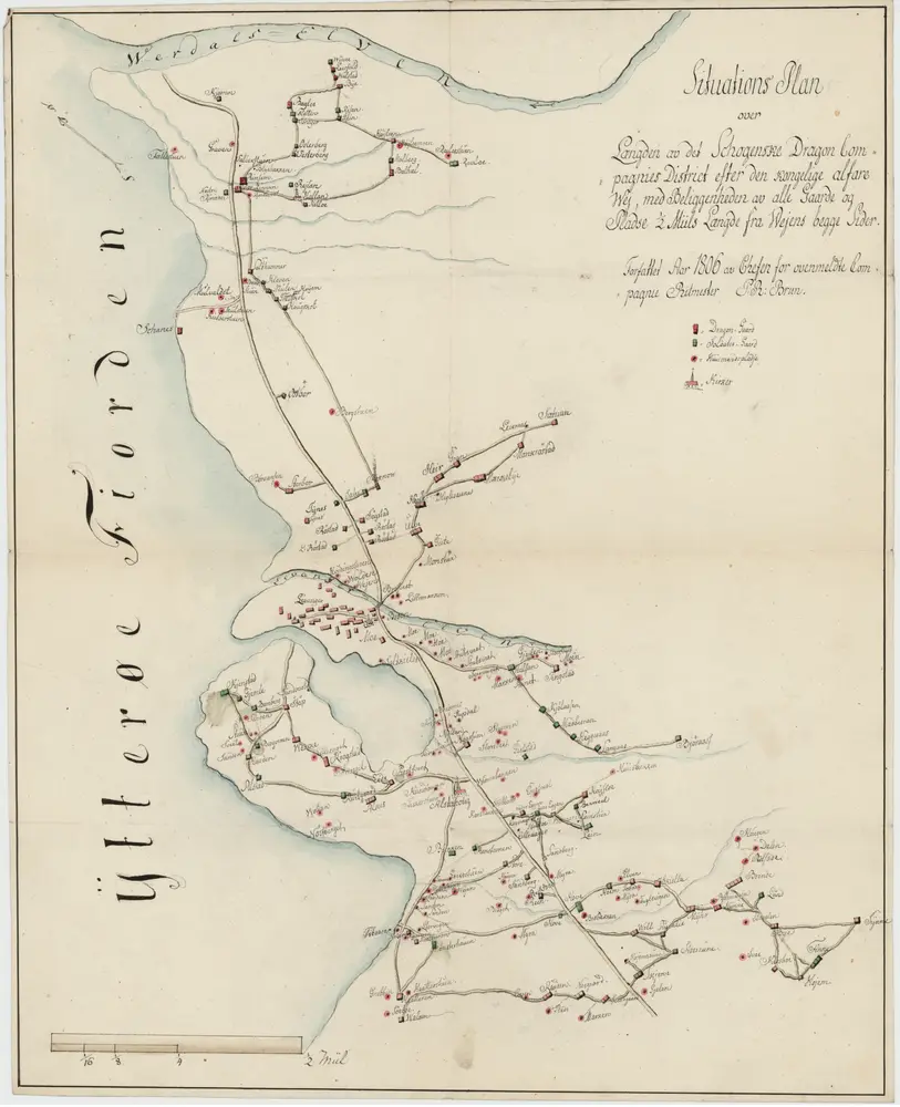 Voorbeeld van de oude kaart