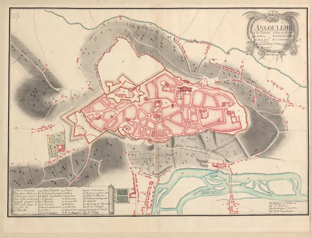 Voorbeeld van de oude kaart