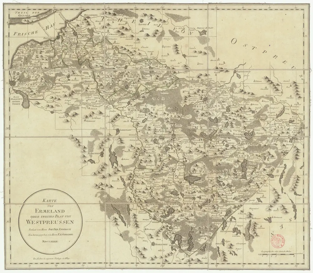 Voorbeeld van de oude kaart