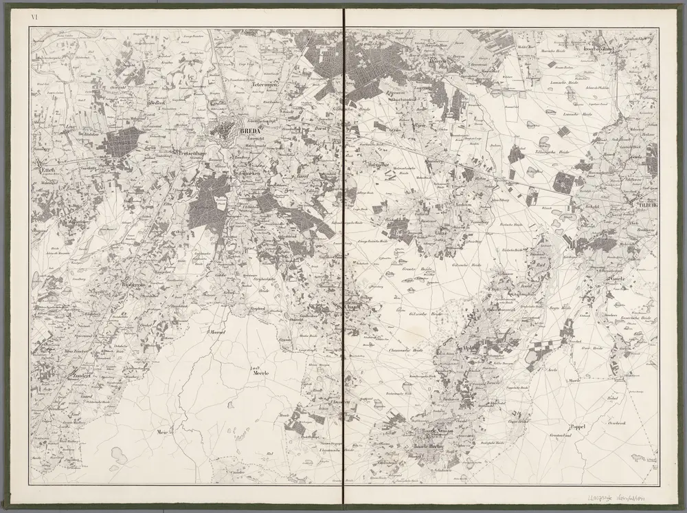 Voorbeeld van de oude kaart