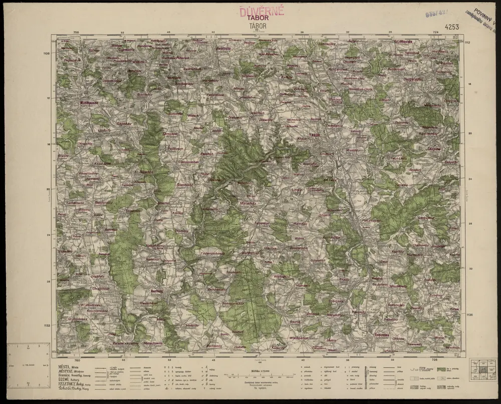 Voorbeeld van de oude kaart