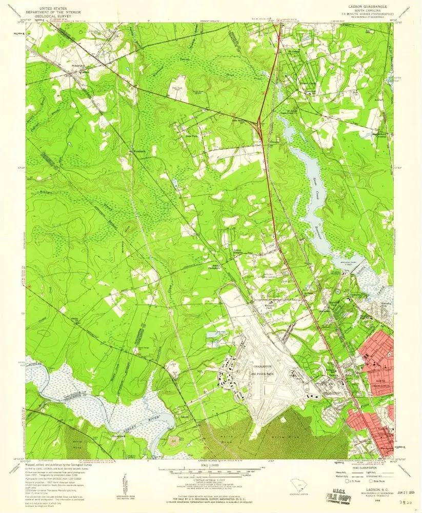 Voorbeeld van de oude kaart