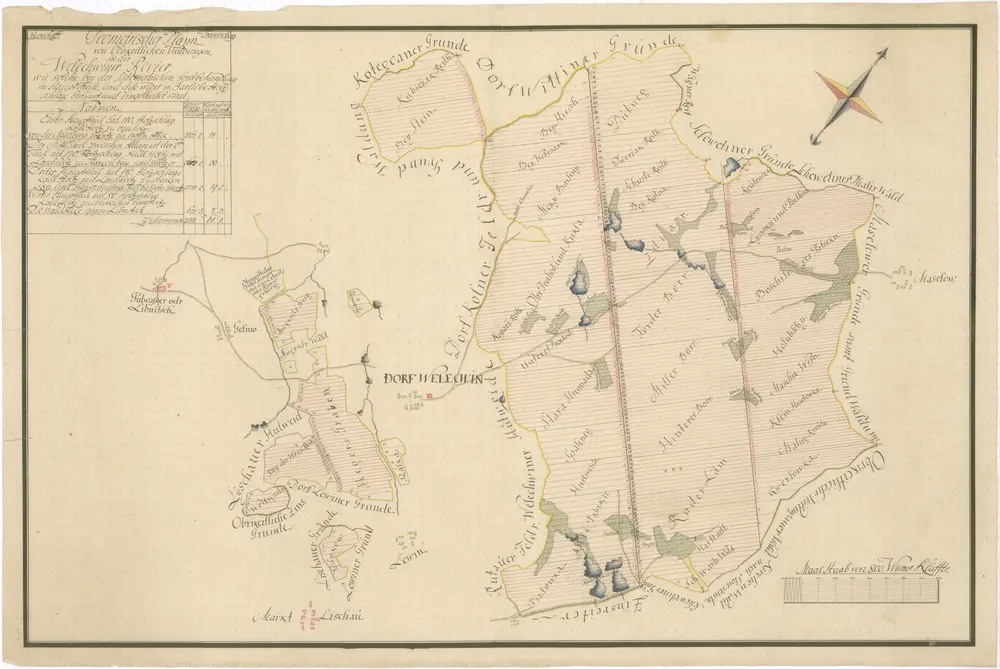 Voorbeeld van de oude kaart