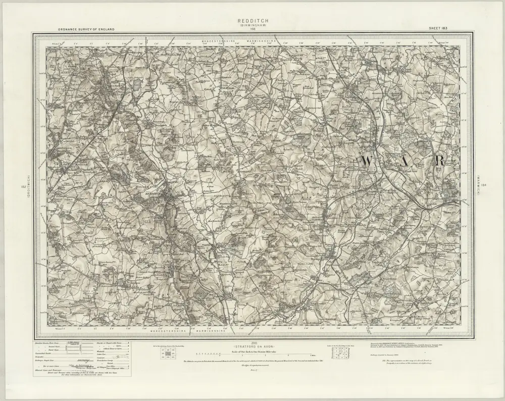 Voorbeeld van de oude kaart