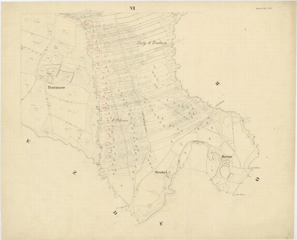 Voorbeeld van de oude kaart