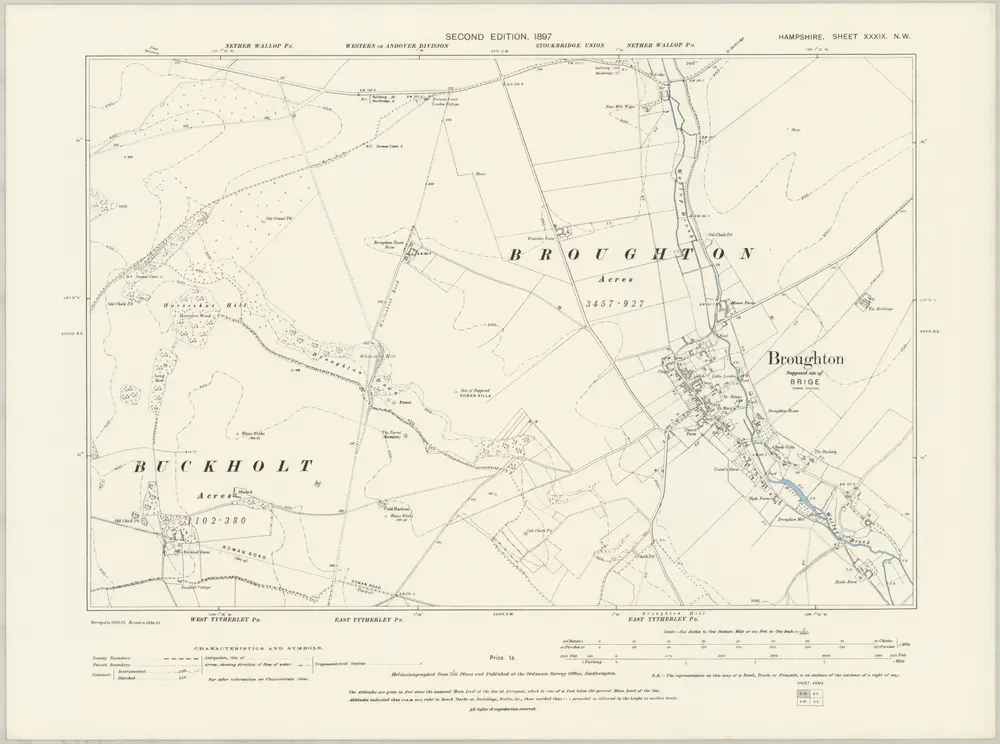 Voorbeeld van de oude kaart