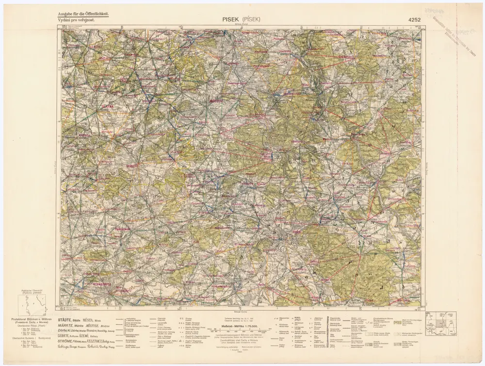 Voorbeeld van de oude kaart