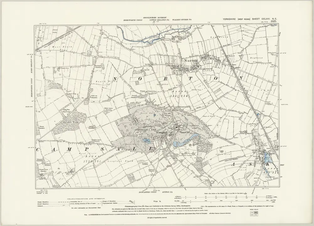 Voorbeeld van de oude kaart